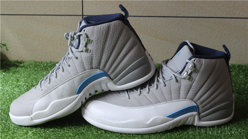 Authenitc Air Jordan 12 Retro Wolf Grey UNC